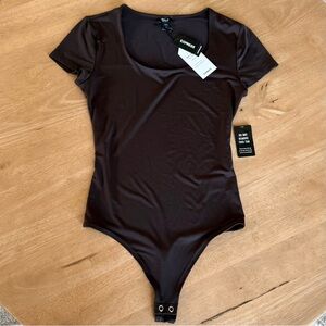 NWT Express Brown Body Contour Bodysuit